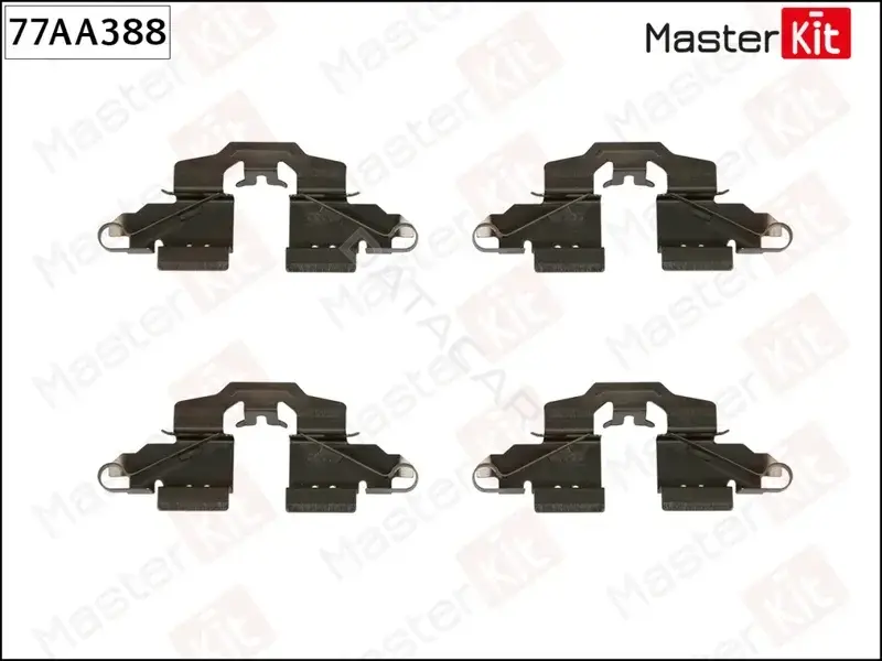 Ремкомплект тормозных колодок MASTERKIT 77AA388