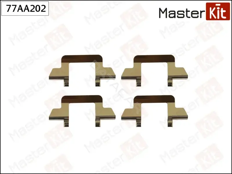 Ремкомплект тормозных колодок MASTERKIT 77AA202