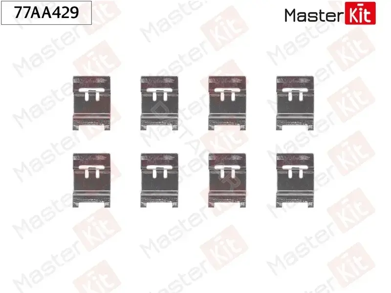 Ремкомплект тормозных колодок MASTERKIT 77AA429