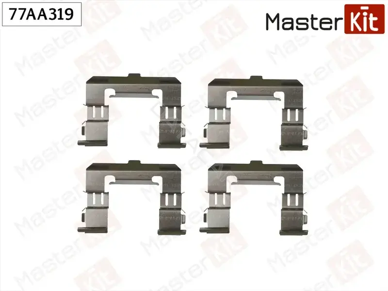 Ремкомплект тормозных колодок MASTERKIT 77AA319