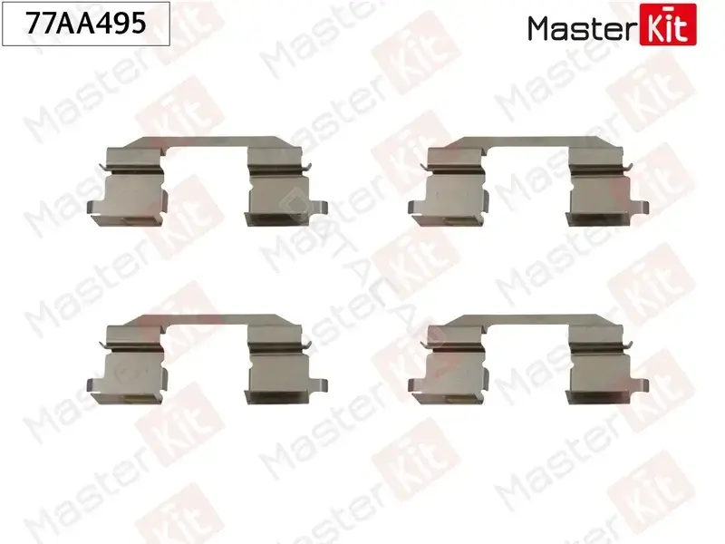 Ремкомплект тормозных колодок MASTERKIT 77AA495