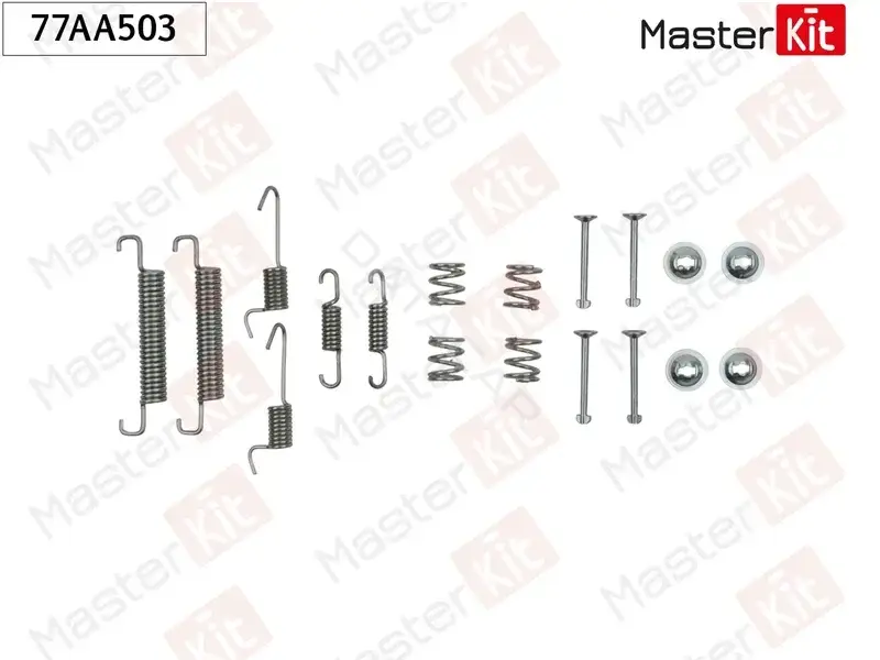 Ремкомплект тормозных колодок MASTERKIT 77AA503