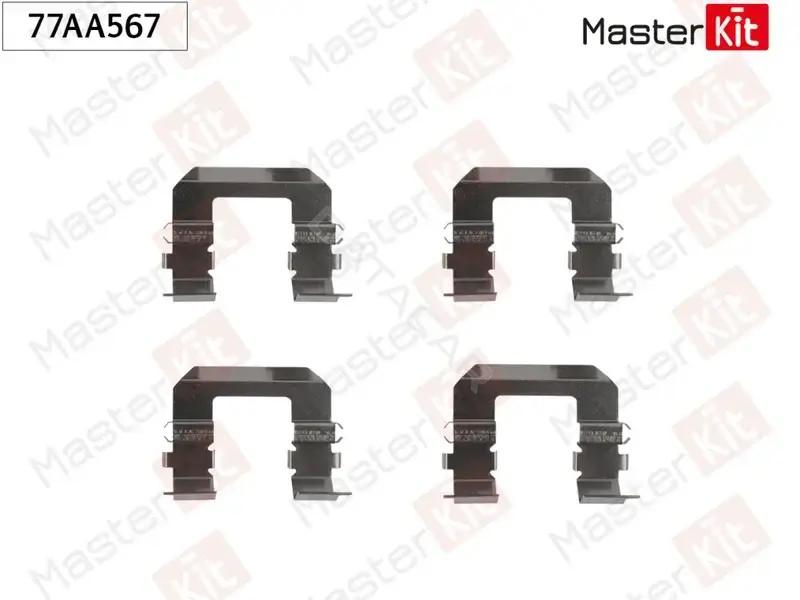 Ремкомплект тормозных колодок MASTERKIT 77AA567