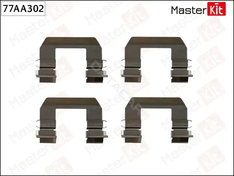 Ремкомплект тормозных колодок MASTERKIT 77AA302