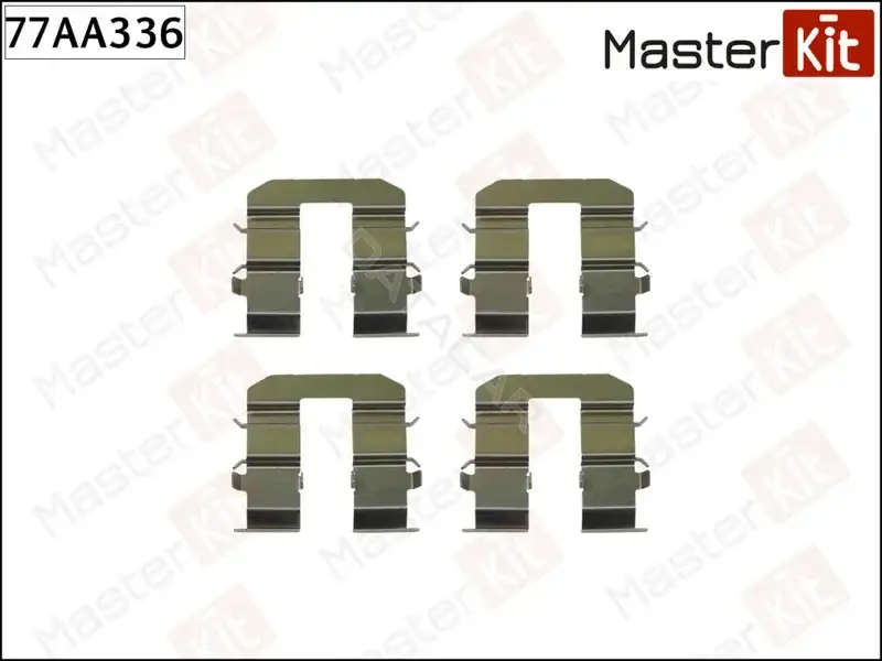 Ремкомплект тормозных колодок MASTERKIT 77AA336