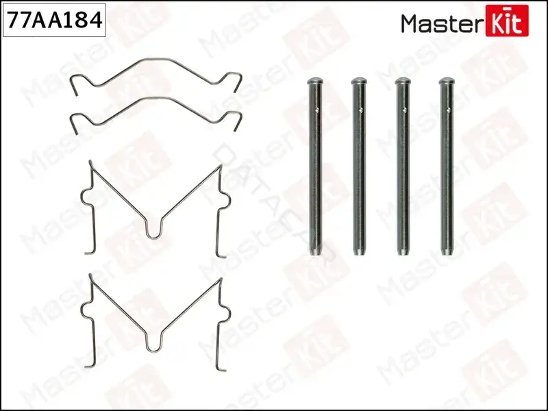 Ремкомплект тормозных колодок MASTERKIT 77AA184