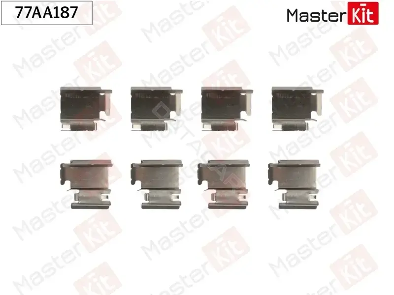 Ремкомплект тормозных колодок MASTERKIT 77AA187