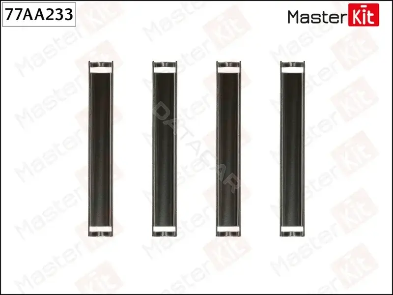 Ремкомплект тормозных колодок MASTERKIT 77AA233