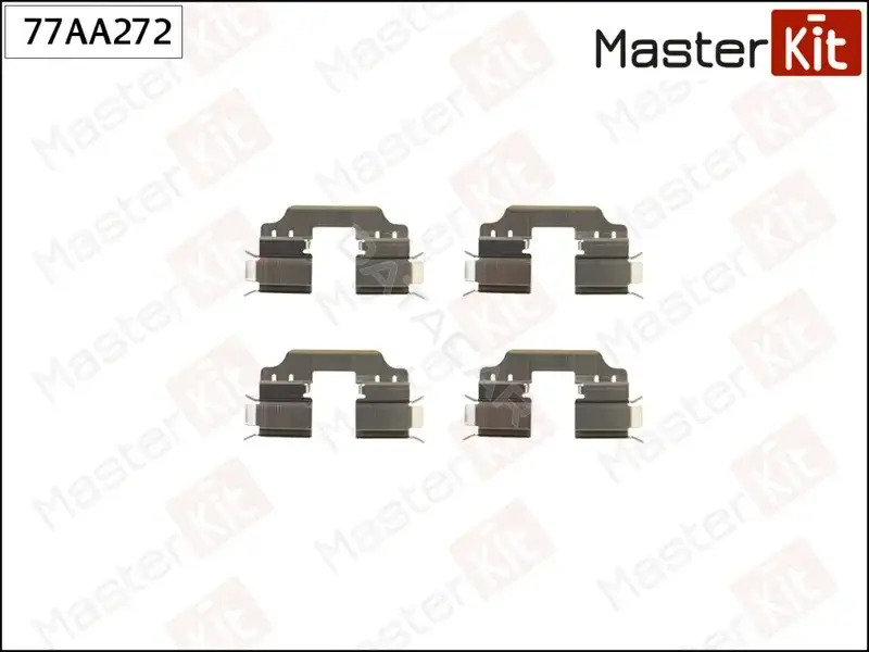 Ремкомплект тормозных колодок MASTERKIT 77AA272