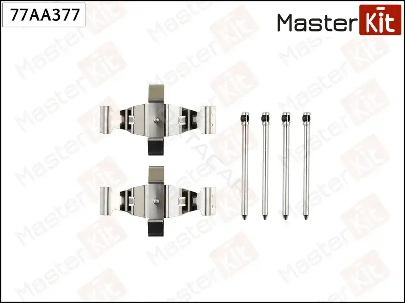Ремкомплект тормозных колодок MASTERKIT 77AA377