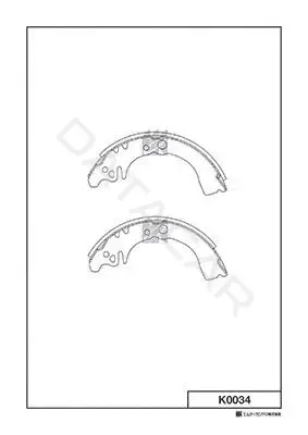 Барабанные колодки MK Kashiyama K0034