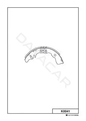 Барабанные колодки MK Kashiyama K0041