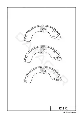 Барабанные колодки MK Kashiyama K3382