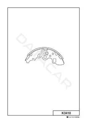 Барабанные колодки MK Kashiyama K3410