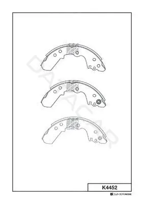 Барабанные колодки MK Kashiyama K4452