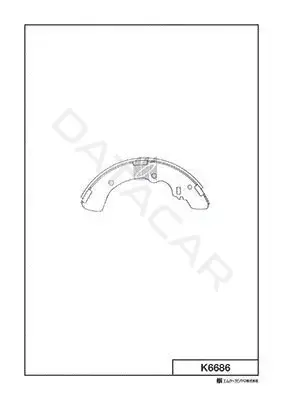 Барабанные колодки MK Kashiyama K6686