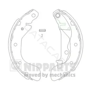 Барабанные колодки NIPPARTS J3500907