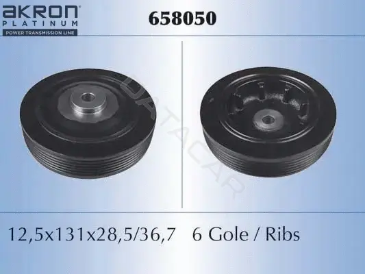 Шкив коленвала MALO 658050