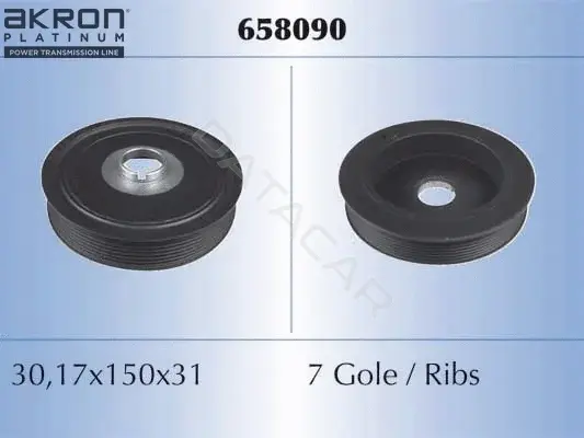 Шкив коленвала MALO 658090