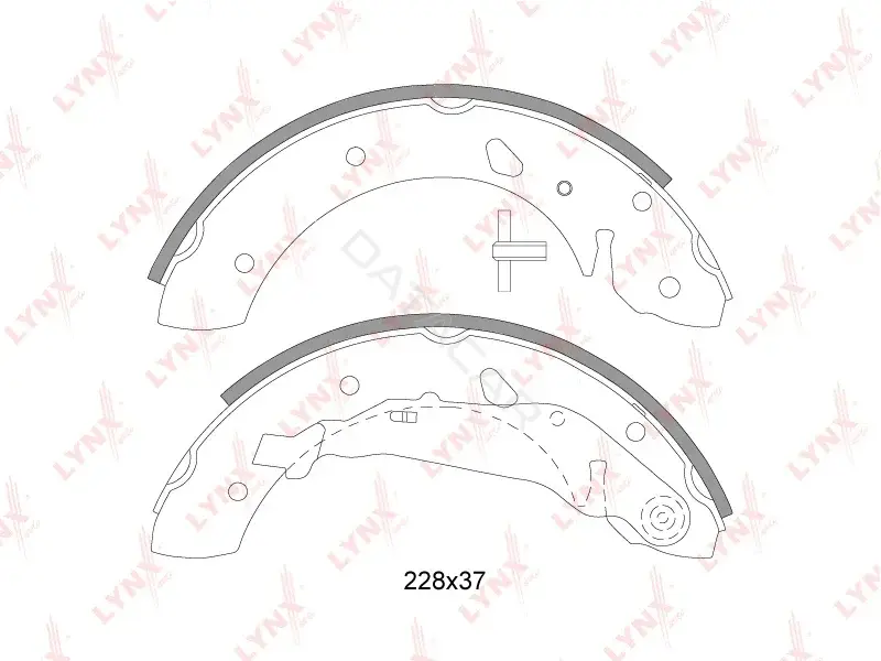 Барабанные колодки LYNXAUTO BS-7525