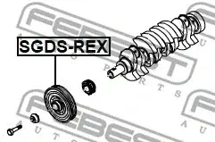 Шкив коленвала FEBEST SGDS-REX