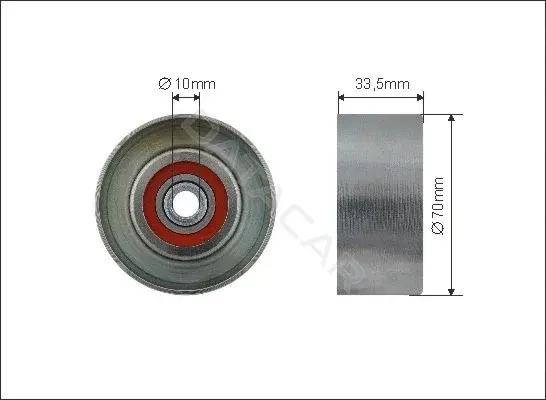 Натяжной ролик ГРМ CAFFARO 500318