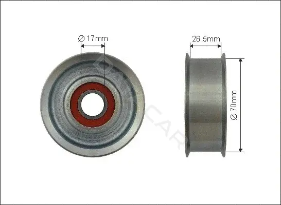 Натяжной ролик ГРМ CAFFARO 500536