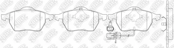 Тормозные колодки NiBK PN0300W