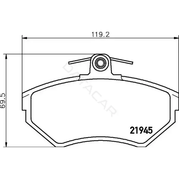 Тормозные колодки TRIALLI PF4163