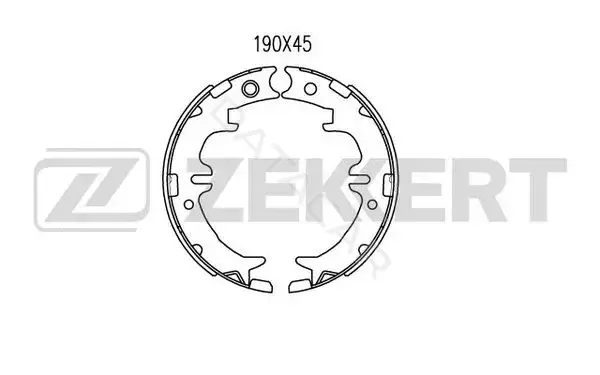 Барабанные колодки ZEKKERT BK-4046