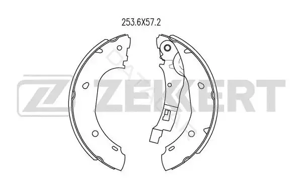 Барабанные колодки ZEKKERT BK-4073