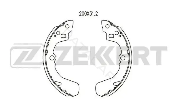 Барабанные колодки ZEKKERT BK-4090