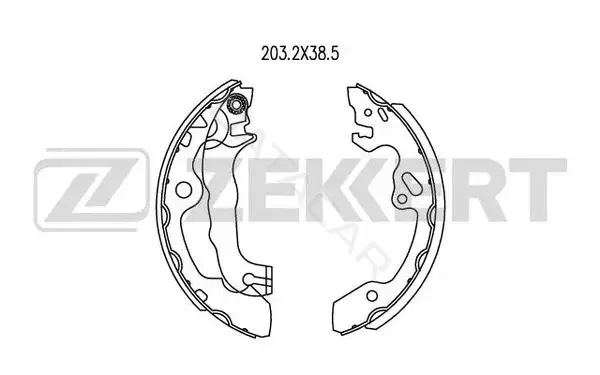 Барабанные колодки ZEKKERT BK-4188