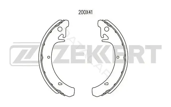 Барабанные колодки ZEKKERT BK-4261