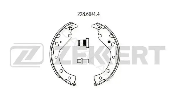 Барабанные колодки ZEKKERT BK-4463