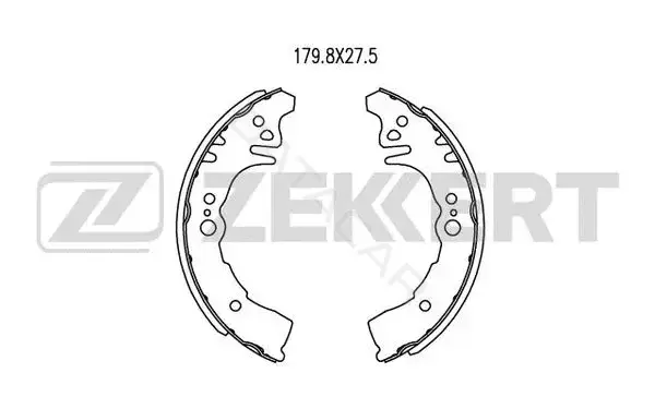Барабанные колодки ZEKKERT BK-4464