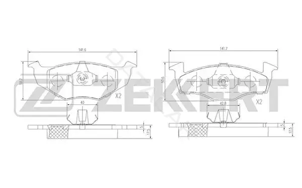 Тормозные колодки ZEKKERT BS-1011