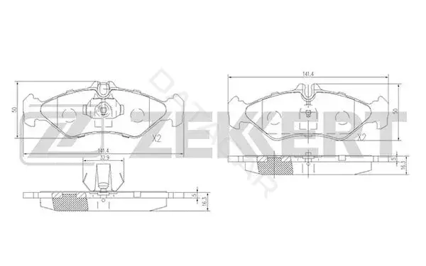 Тормозные колодки ZEKKERT BS-1280