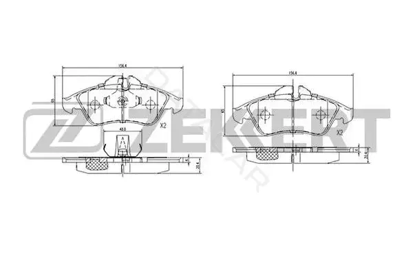 Тормозные колодки ZEKKERT BS-2123