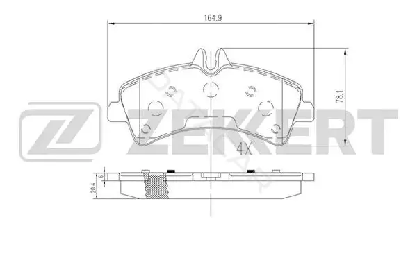 Тормозные колодки ZEKKERT BS-2185