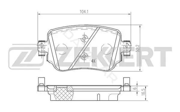 Тормозные колодки ZEKKERT BS-2446
