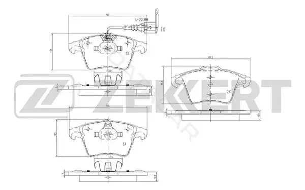 Тормозные колодки ZEKKERT BS-2797