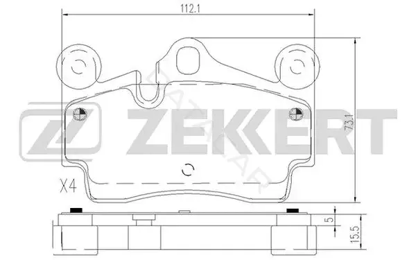 Тормозные колодки ZEKKERT BS-2834