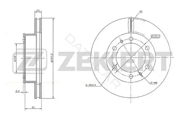 Тормозные диски ZEKKERT BS-5648