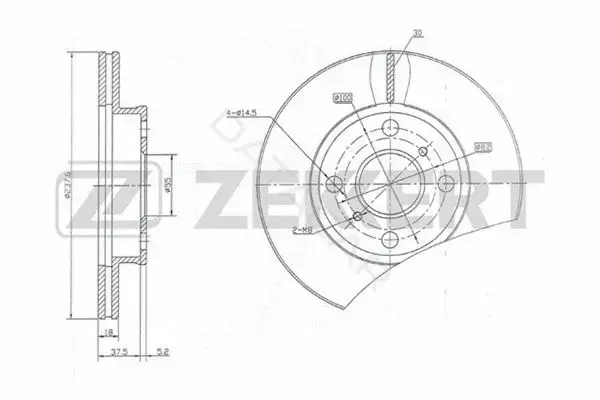 Тормозные диски ZEKKERT BS-5712