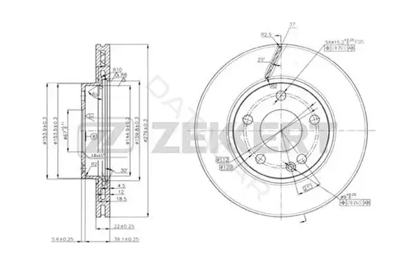 Тормозные диски ZEKKERT BS-5773