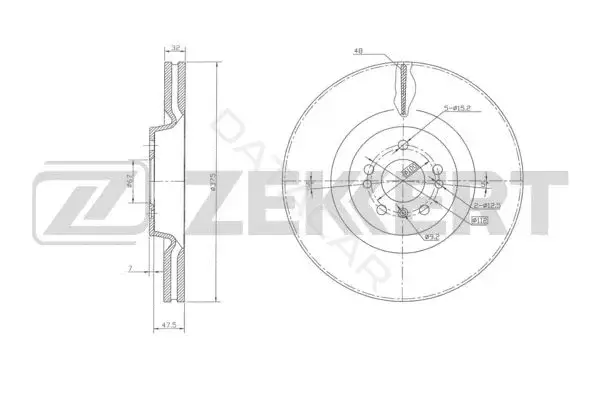 Тормозные диски ZEKKERT BS-5955
