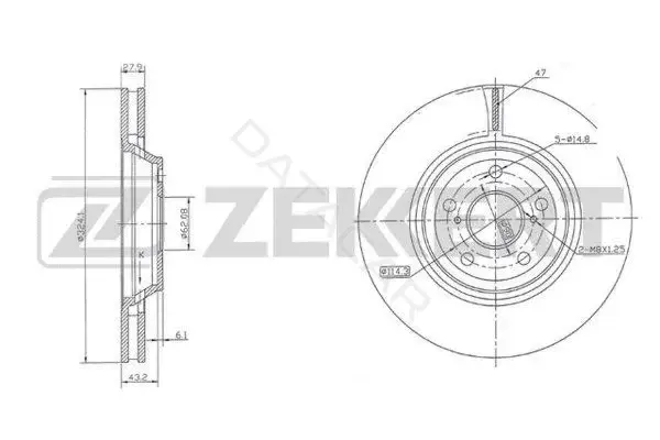 Тормозные диски ZEKKERT BS-5991