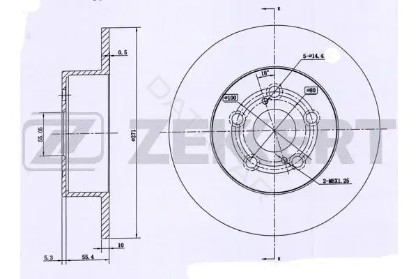 Тормозные диски ZEKKERT BS-6104