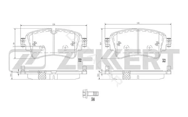 Тормозные колодки ZEKKERT BS-1362